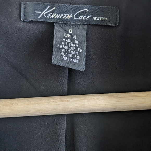 Kenneth Cole Jersey & Faux Leather Blazer - Picture 3 of 10